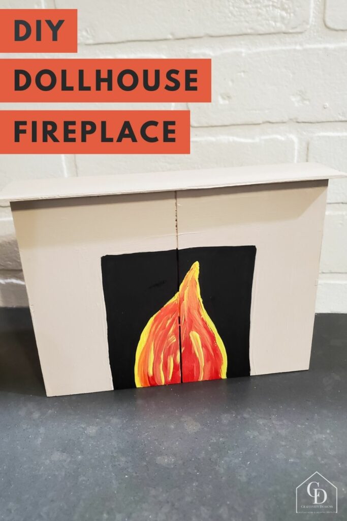 diy dollhouse fireplace - easy! made with craft store supplies