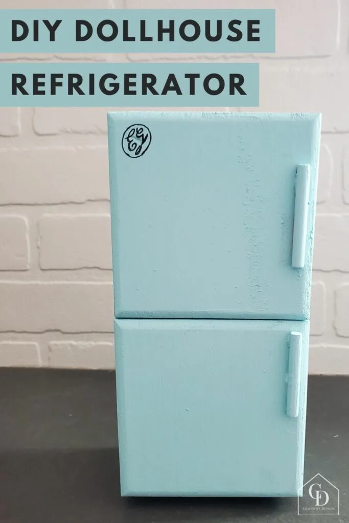 diy dollhouse refrigerator easy made with craft store items