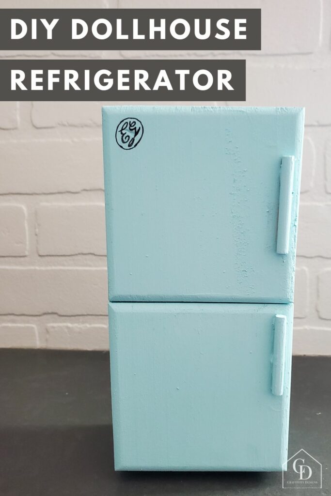 diy dollhouse refrigerator easy made with craft store items