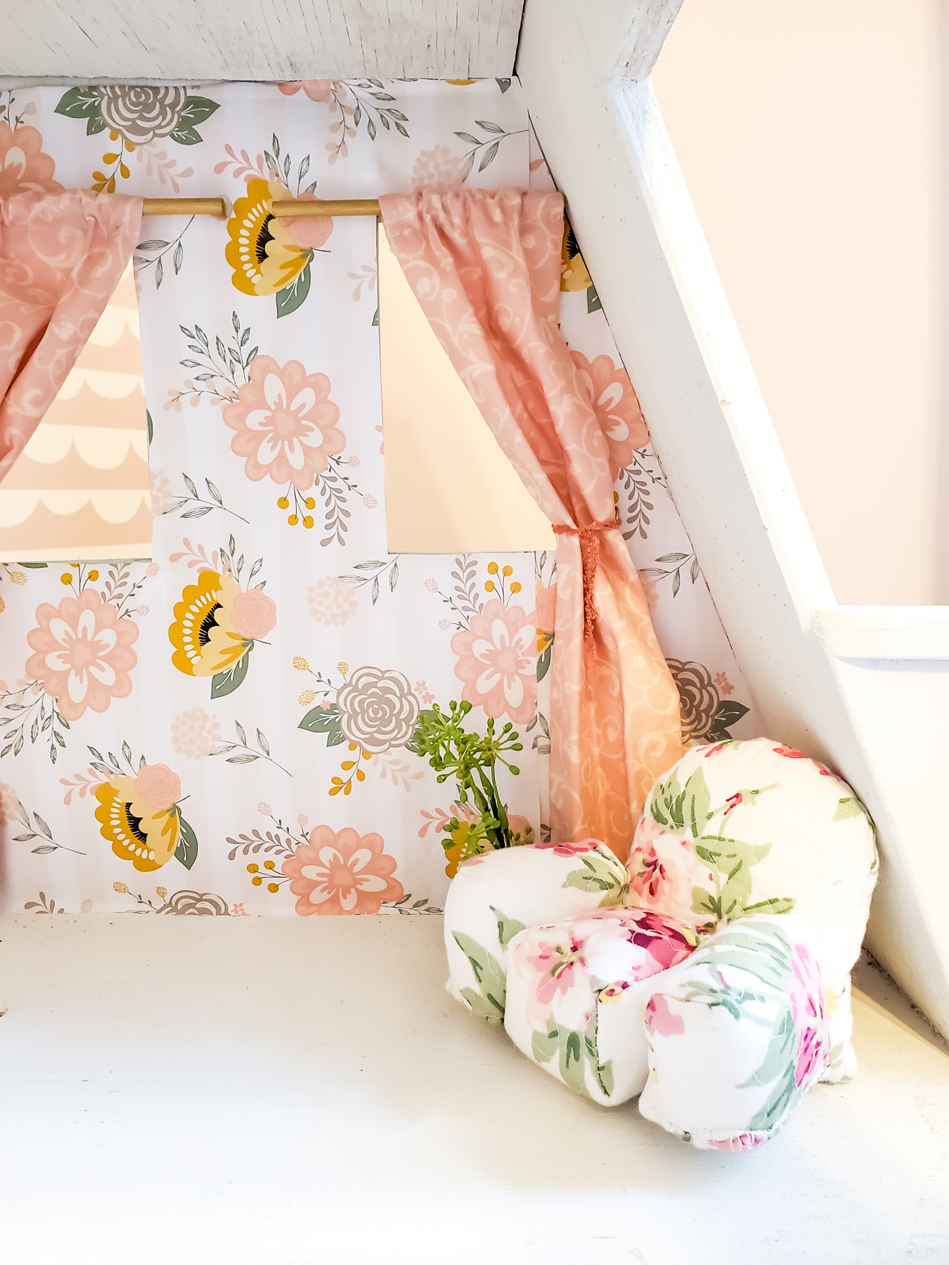 how to make dollhouse curtains and curtain rods