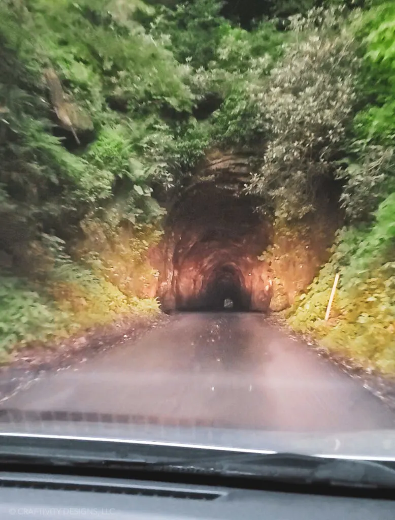 nada tunnel red, river gorge with kids