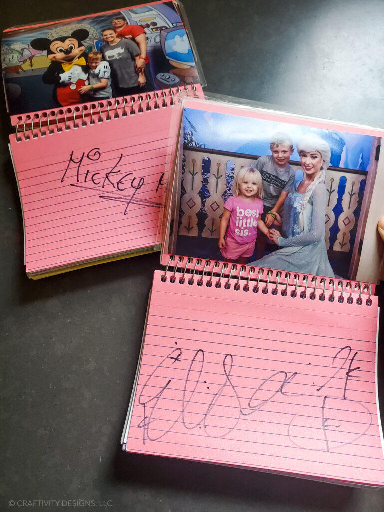How to make a Disney Autograph Book (with Meet and Greet Photos!)