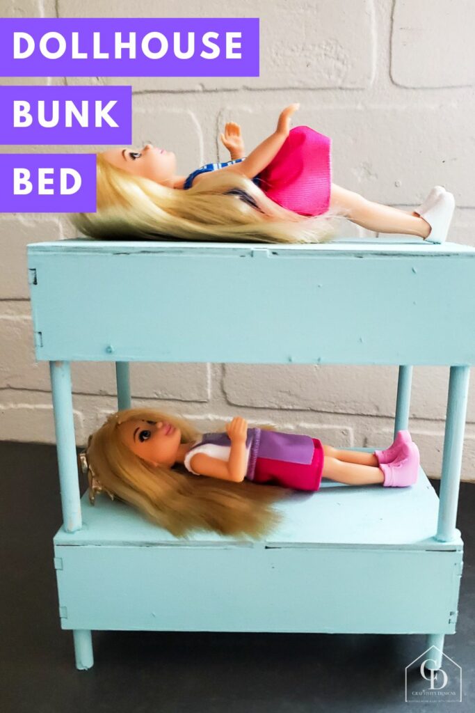 dollhouse bunk bed diy, barbie bunk beds