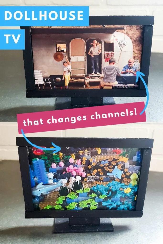 diy dollhouse tv that changes channels