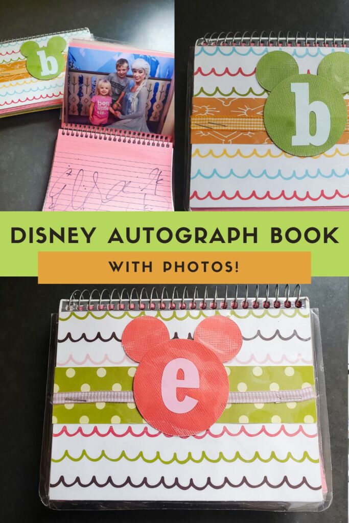 Disney Autograph Book with Photo for Character Meet and Greets and Signatures