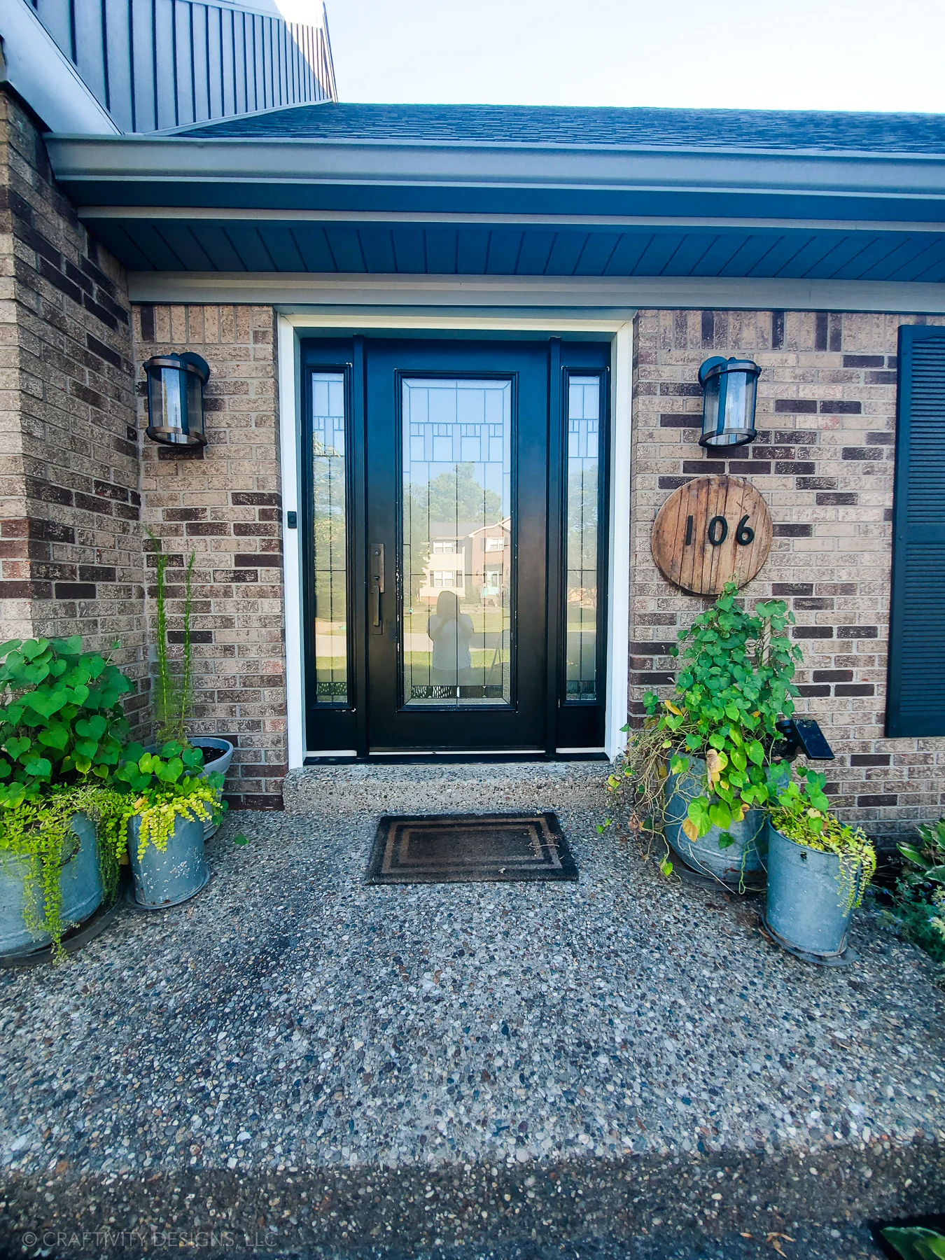 Before Photo of Small Porch Makeover