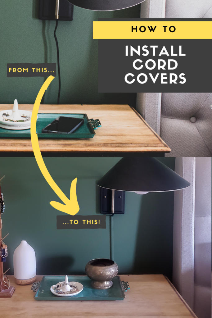how to install cord cover for wall sconce