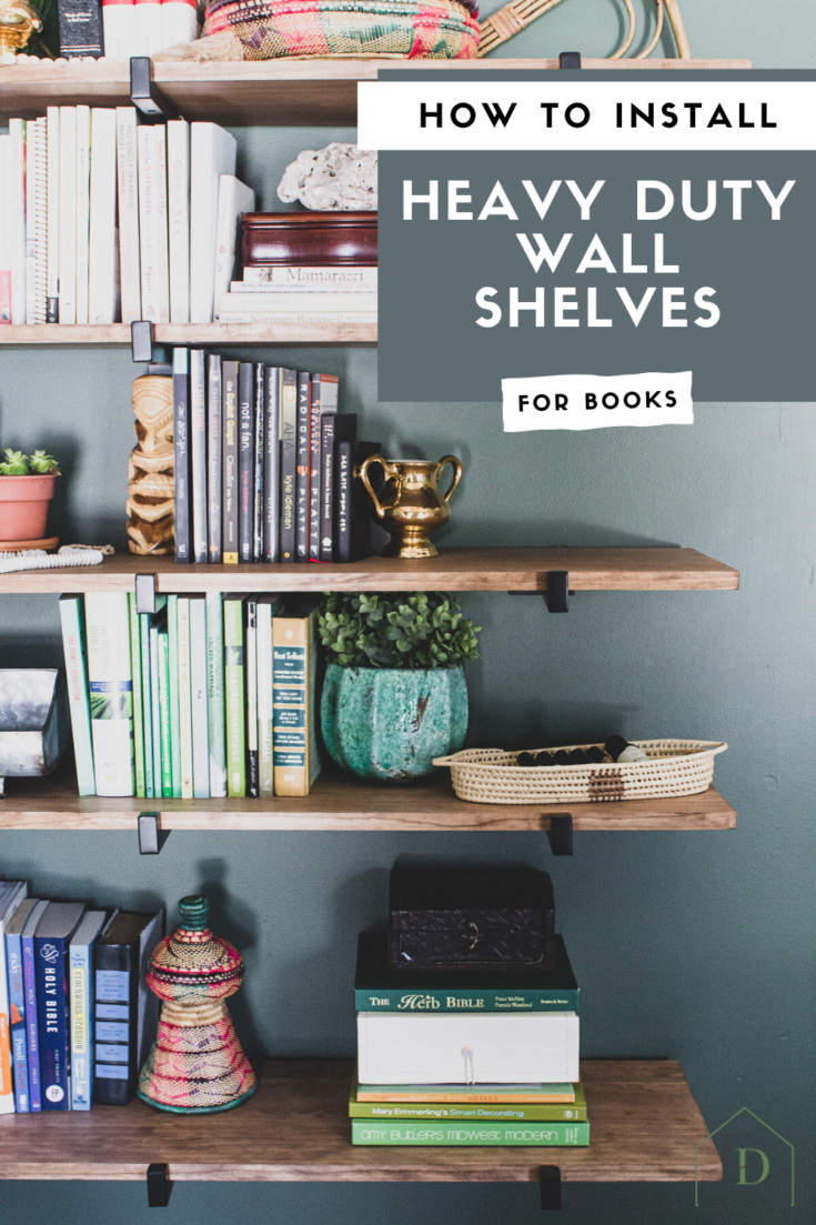 How to Install Heavy Duty Shelf Brackets and Wall Shelves – Craftivity  Designs