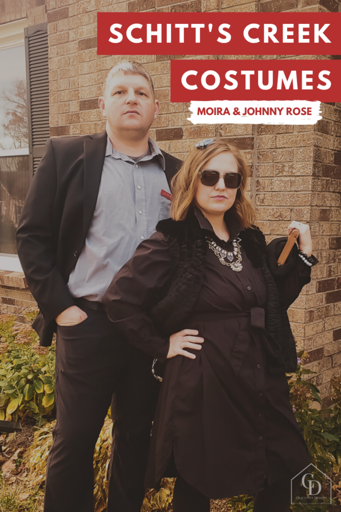 moira rose costume diy with johnny rose, couples costume for halloween
