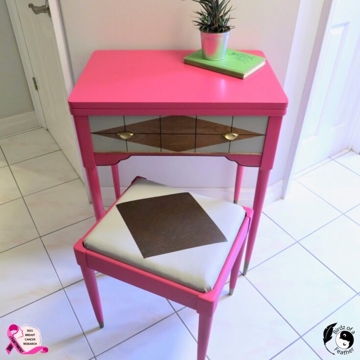 Image for Retro Pink Writing Desk