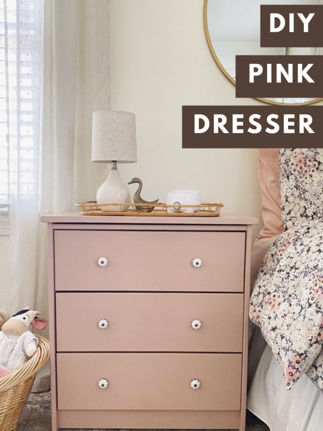 Pink DIY Ikea Dresser