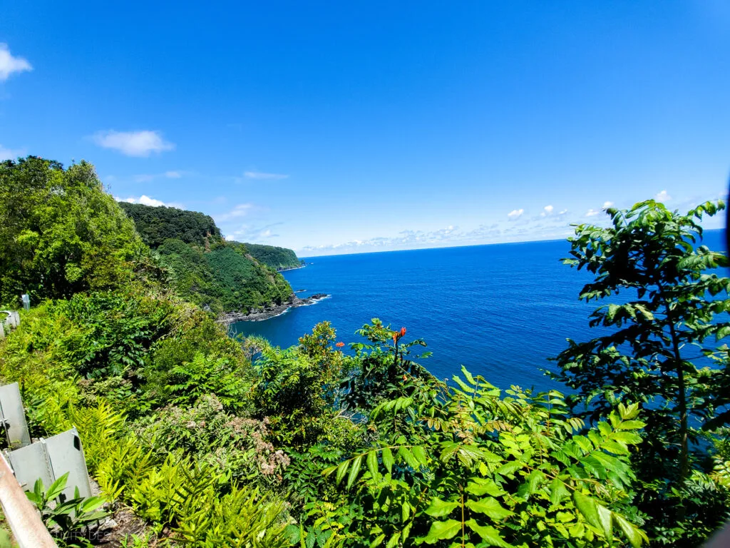 Nua'ailua Bay Scenic Viewpoint in Maui, Road to Hana from first trip to Hawaii