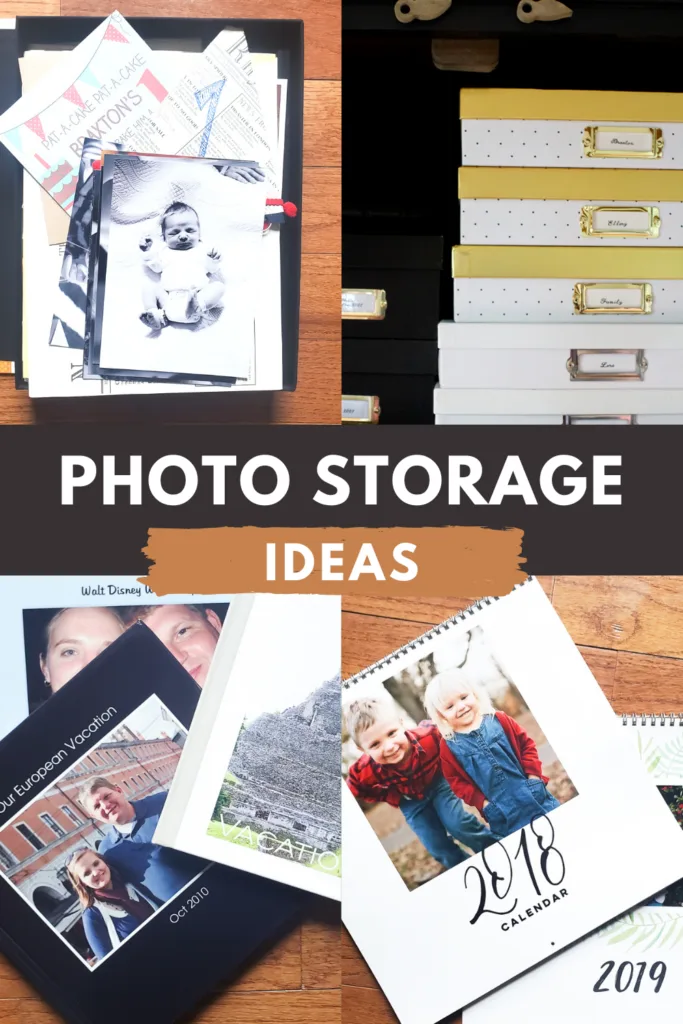 Photo storage ideas (memory boxes, vacation photo books, photo calendars)