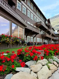 Photo of Landscaping at Many Glacier Hotel