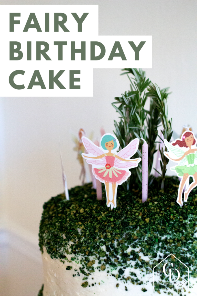 simple fairy birthday cake