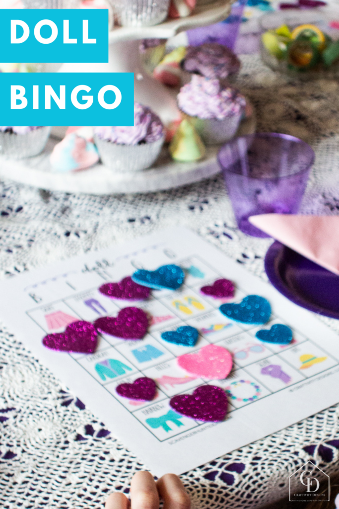 doll bingo game for barbie or 18 inch dolls