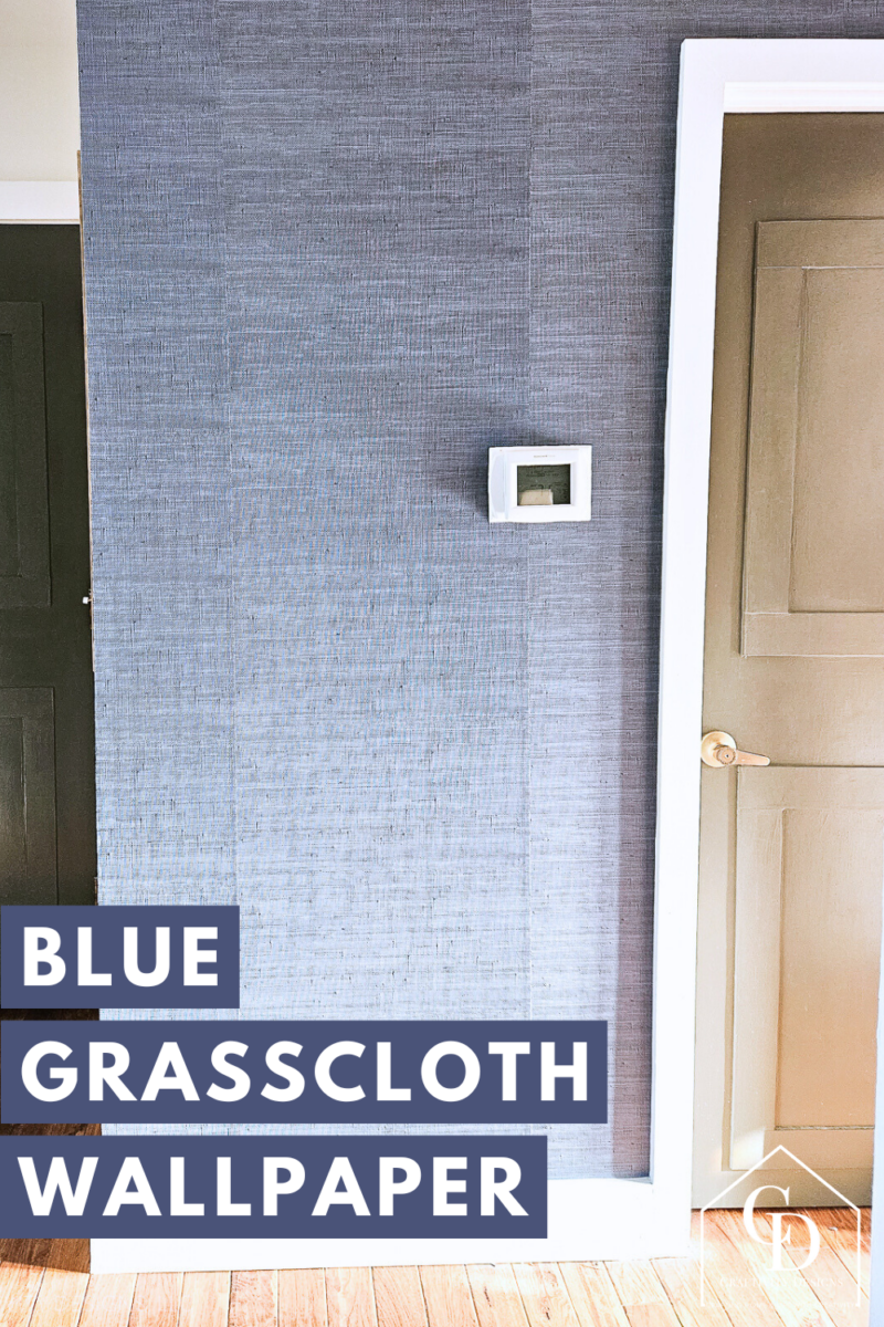Blue Grasscloth Wallpaper (How to Install Peel and Stick Grasscloth ...